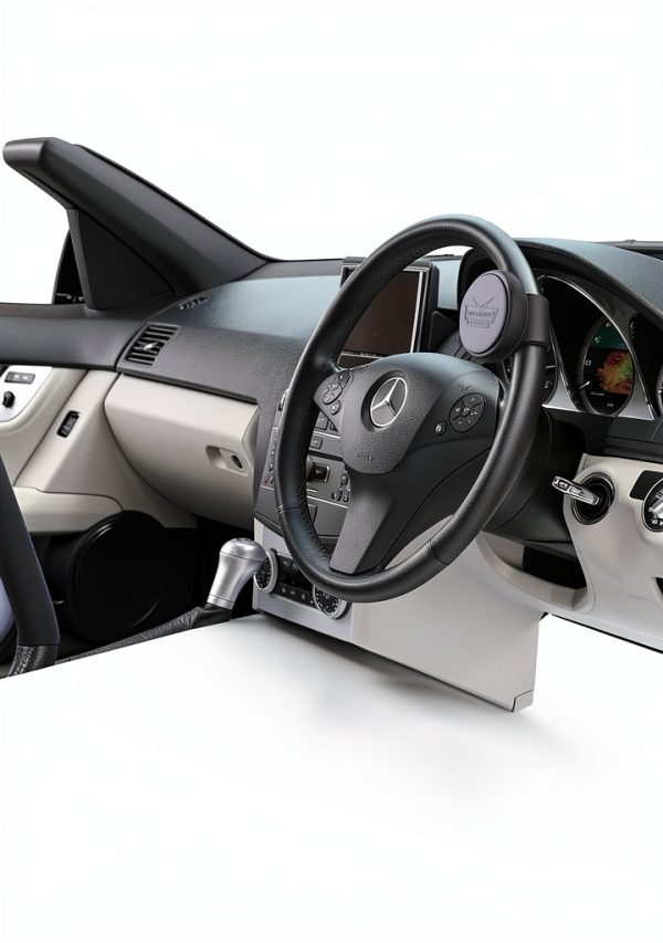 AutoMuko Steering Wheel Spinner Black ABS Design-1