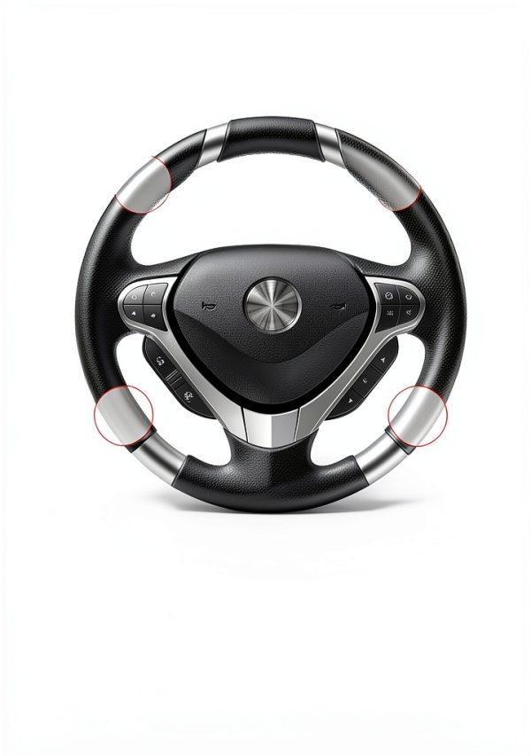 Herxsin Steering Wheel Knob Plastic Metal Design-5