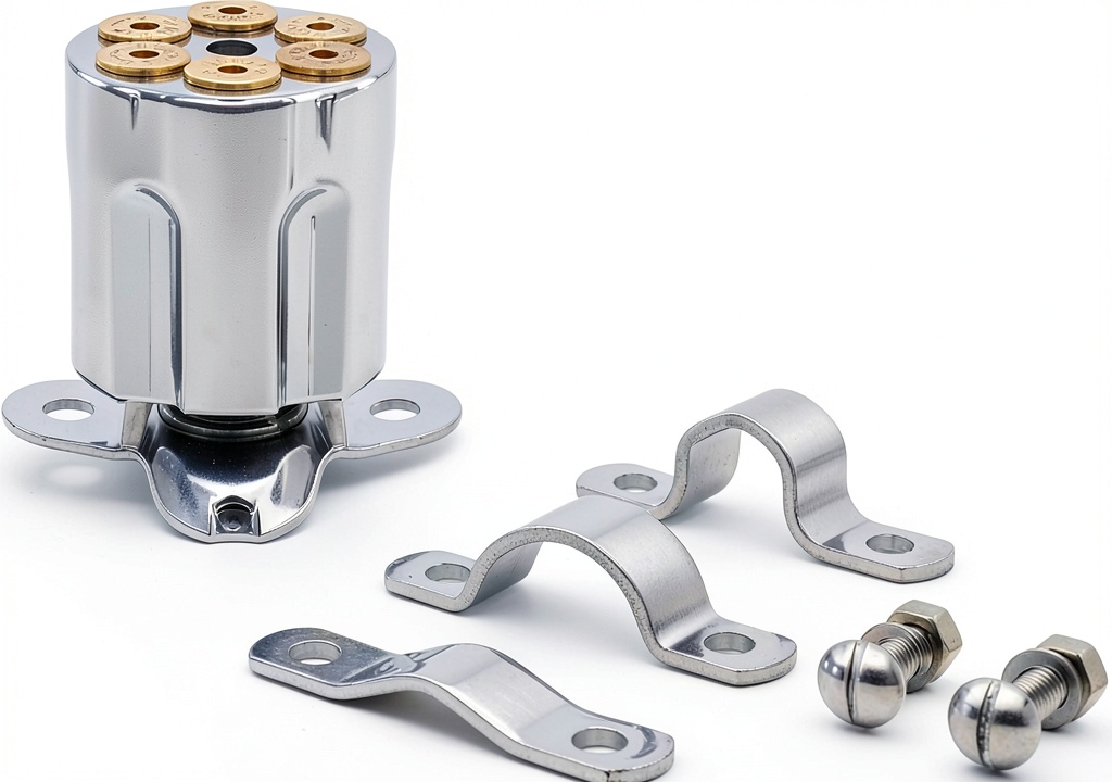 Installing United Pacific Steering Wheel Spinner Chrome Aluminum on a truck steering column