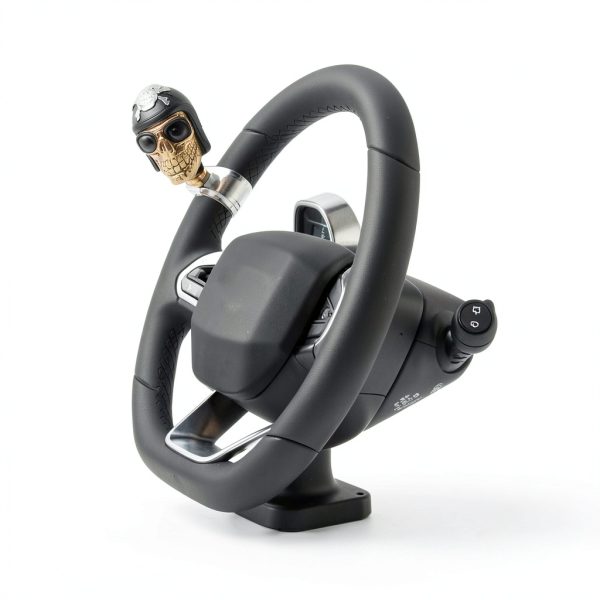 Arenbel Skull Steering Wheel Spinner Resin Aluminum-1