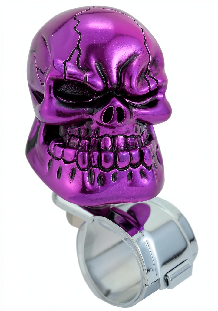 Abfer steering wheel spinner knob with unique skull shape