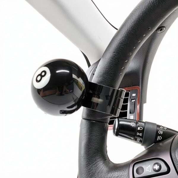8 Ball Steering Wheel Knob FSTURIOS Iron Black-3