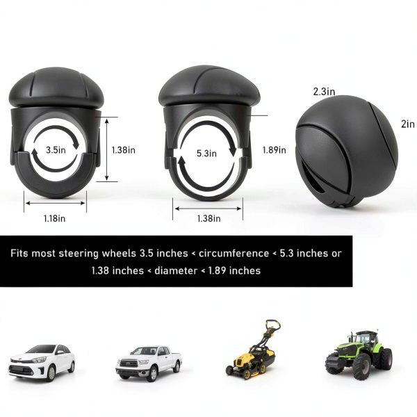 Car Steering Wheel Spinner Knob povtii ABS Material-1