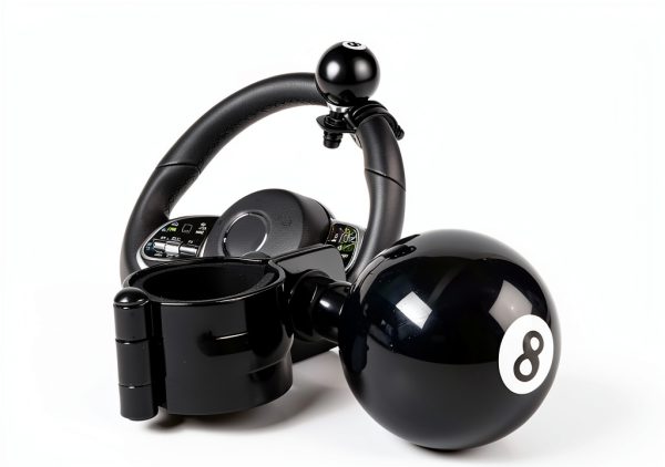 8 Ball Steering Wheel Knob FSTURIOS Iron Black-0