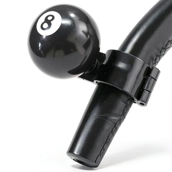 HQRNYP Steering Wheel Spinner Resin Iron 8Ball-4