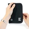 Zero Grid RFID Passport Wallet Black Nylon-3