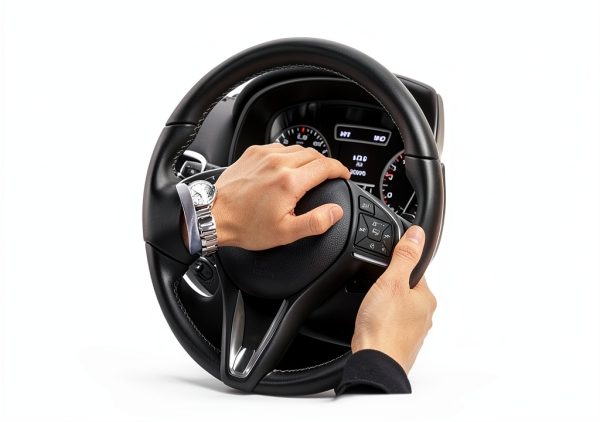 JONMON Steering Wheel Knob ABS Silicone AntiSkid-6