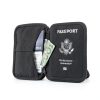 Zero Grid RFID Passport Wallet Black Nylon-5