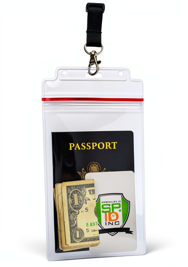 Passport Wallet Specialist ID Black Plastic Zipper-5