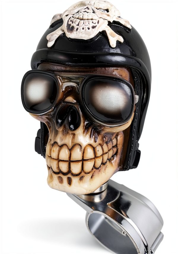 Arenbel Skull Steering Wheel Spinner Resin Aluminum-5