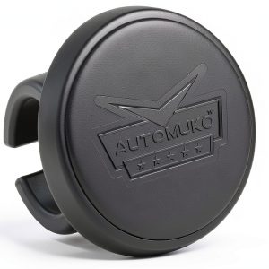 AutoMuko Steering Wheel Spinner Black ABS Design-0