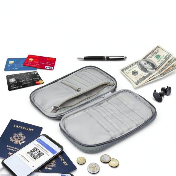Boacay RFID Travel Wallet Unisex Waterproof Leather-4