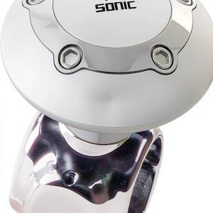 Steering Wheel Spinner Hypersonic ABS Silver Knob-0