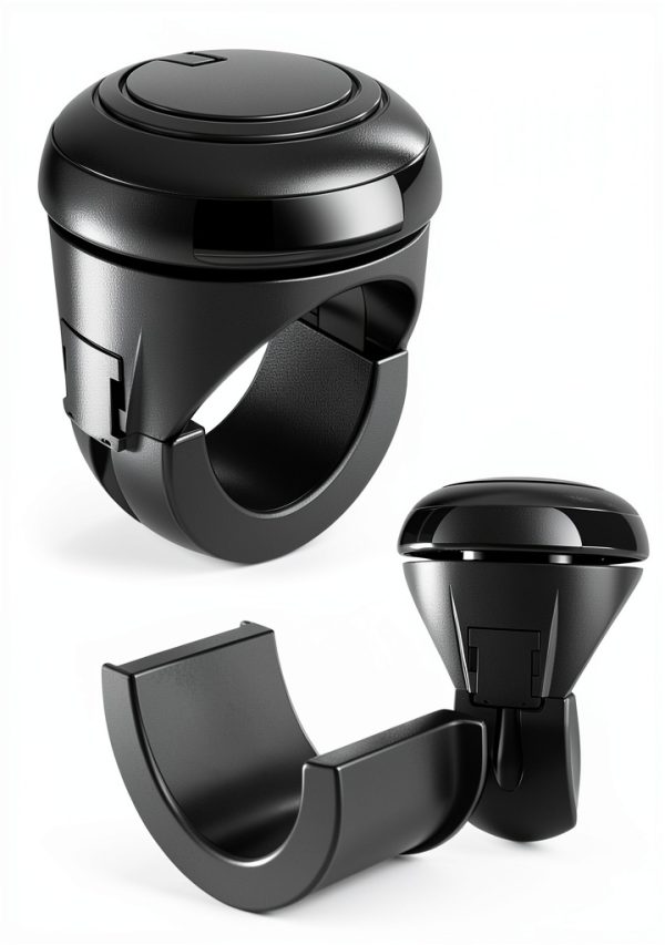 JONMON Steering Wheel Knob ABS Silicone AntiSkid-1