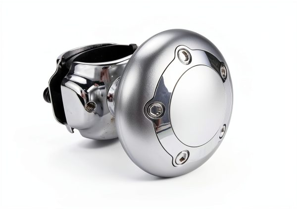 Steering Wheel Spinner Hypersonic ABS Silver Knob-2
