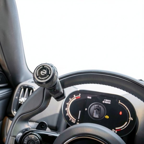 Steering Wheel Spinner Spurtar Black Manual Knob-2