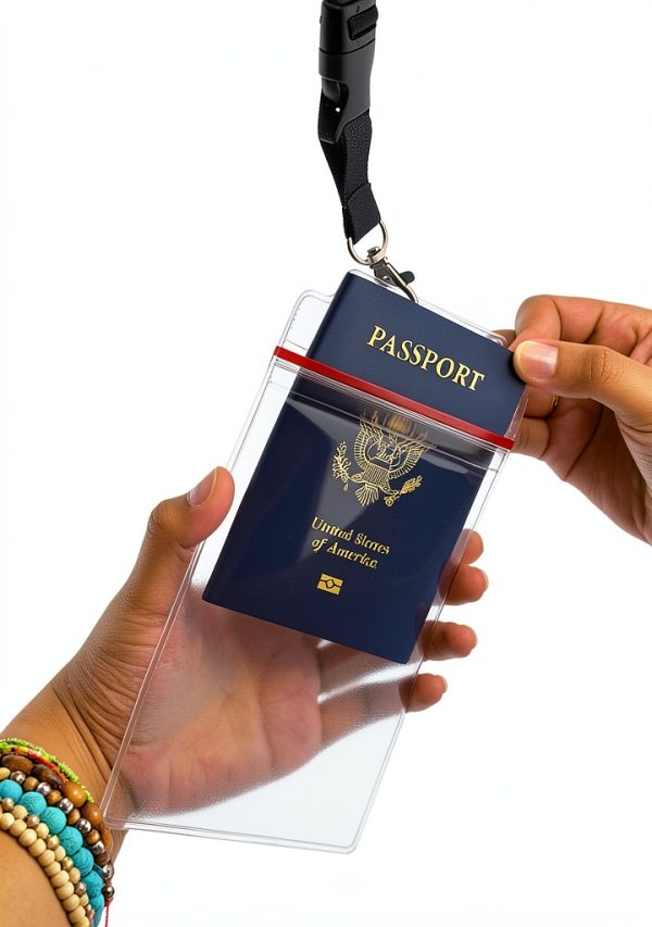 Passport Wallet Specialist ID Black Plastic Zipper-4