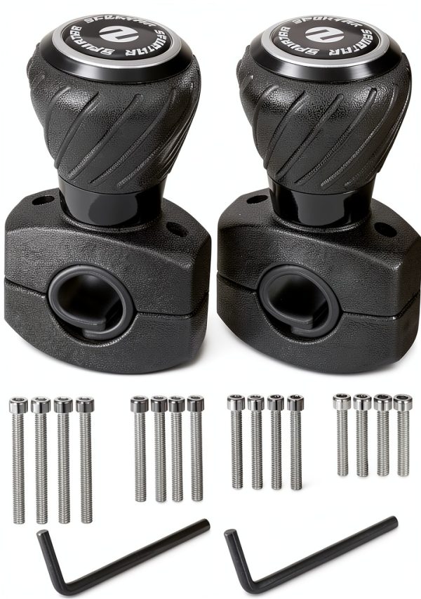 Steering Wheel Spinner Spurtar Black Manual Knob-0