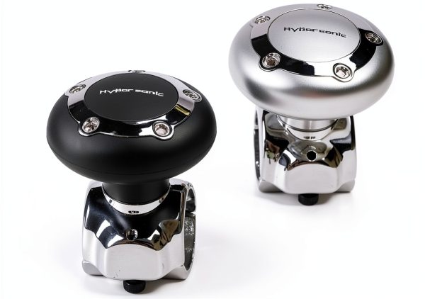 Steering Wheel Spinner Hypersonic ABS Silver Knob-5