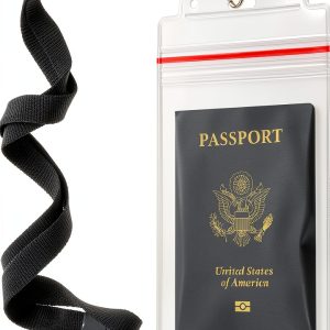 Passport Wallet Specialist ID Black Plastic Zipper-0
