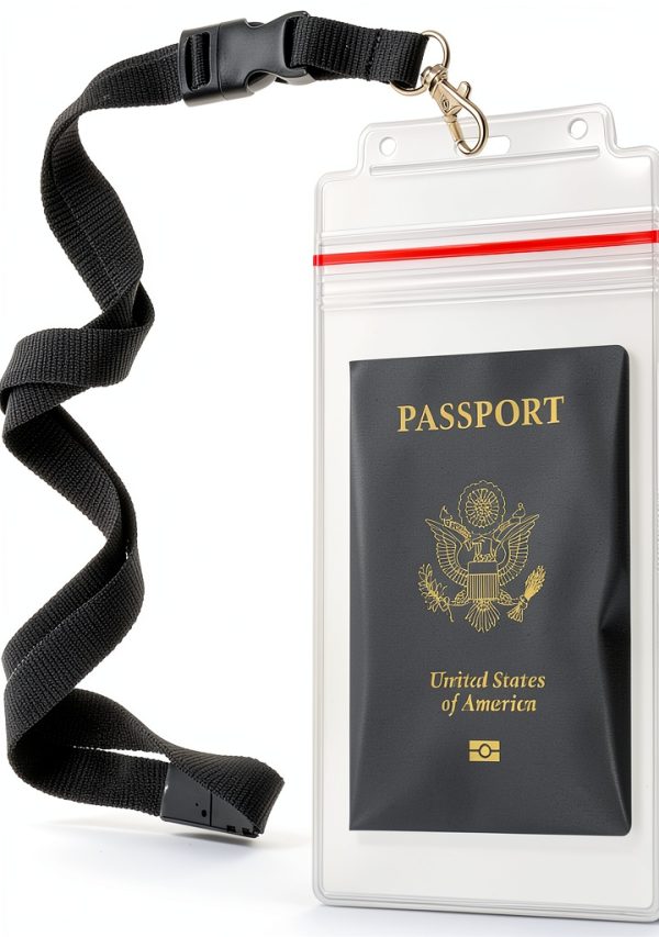 Passport Wallet Specialist ID Black Plastic Zipper-0