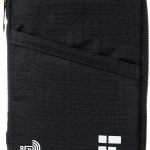 Zero Grid RFID Passport Wallet Black Nylon-0