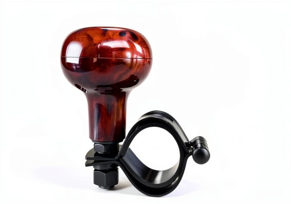 BWBWND Woodgrain Steering Wheel Spinner Iron-1