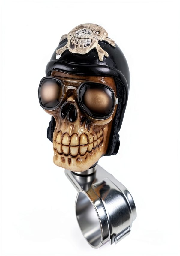 Arenbel Skull Steering Wheel Spinner Resin Aluminum-2