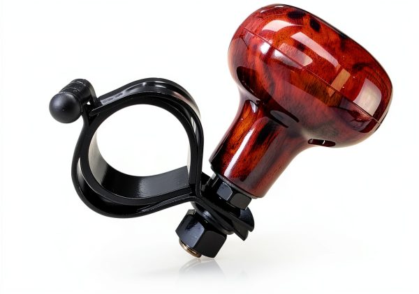 BWBWND Woodgrain Steering Wheel Spinner Iron-0