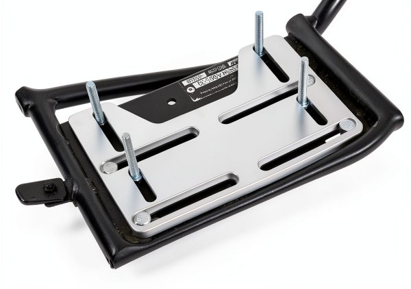 JMCHstore Mini Bike Engine Mount Plate 10mm Aluminum Bracket Kit, for Coleman B100 RB100 Mega Moto mm80, for Hoverheart MB001 Baja DB30 Motovox MBX10, Direct Bolt-On Swap for Predator 212 196 224cc-8